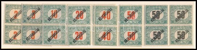 1919 Köztársaság portó sor négyestömbökben
