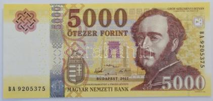 2017. 5000Ft "BA 9205375" T:UNC,AU