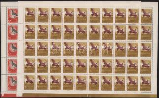 1959 Madarak hajtatlan teljes ívsor (30f XIII B vízjellel)