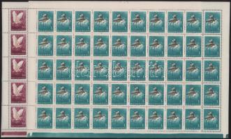 1959 Madarak hajtatlan teljes ívsor (30f XIII B vízjellel)