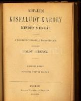 Kisfaludi Kisfaludy Károly minden munkái. I-II. köt. [Egy kötetben]. Szerk.: Toldy Ferenc. Pest, 187...