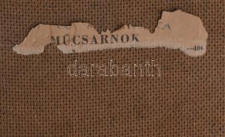 Sz. Győrfy Klára (1925-2008): Lány (női akt). Olaj, farost, jelezve jobbra fent. Fakeretben. Hátolda...