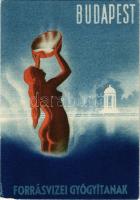 Budapest - Forrásvizei gyógyítanak. Budapesti fürdők turisztikai reklámja / Hungarian tourism campaign for baths and spas, advertisement s: Vajda L. (EK)