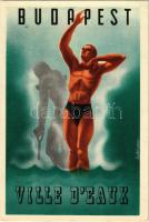 Budapest - Ville d'Eaux / Budapesti fürdők turisztikai reklámja, francia nyelvű verzió / Hungarian tourism campaign for baths and spas, advertisement, French edition s: Szilas Horváth (EK)