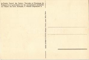 Budapest - Ville d'Eaux / Budapesti fürdők turisztikai reklámja, francia nyelvű verzió / Hungar...