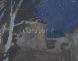 Vadász Miklós (1884-1927 v. 1928): Gyerekek (meseillusztráció?). Akvarell, papír. Jelzett. Üvegezett...