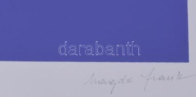 Frank Magda (1914-1997): Konstruktivista kompozíció. Szitanyomat, papír, jelzett, számozott (24/40),...