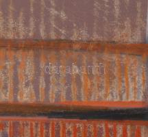 Misch Ádám (1935-1995): Számok és körök (cím nélkül), 1980-as évek eleje. Akril, ceruza, kréta, faro...