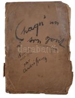 Szenes András, André Szenes (1895-1957): Chaqu' un son gout (Erotikus-pornográf album 14 db grafikával), 1930 körül. Hidegtű, papír, egy kivételével mindegyik jelzett. Kiadói, sérült papírmappában. Egyes lapok szélén apró szakadásokkal, sérülésekkel, ázásnyomokkal. Egy lap hiányzik (15 db grafikával lenne teljes). 15x13,5 és 18×22 cm. Szenes András eredetileg okleveles építészként végzett a budapesti Műegyetemen, de hamar a festészet felé fordult. Tanulmányait Fényes Adolfnál kezdte, majd Szolnokon és Münchenben képezte magát tovább. Szenes András első kiállítása 1924-ben volt, melyet több hazai és külföldi követett. Tagja volt a KUT (Képzőművészek Új Társasága) csoportnak, amelynek kiállításain rendszeresen részt vett. Egyik franciaországi tartózkodása alatt készült az árverésünkön szereplő mappa, amely erotikus fantáziájával a kor polgári-konzervatív ízlését meghaladta. A mappa egy másik példánya Nicholas Salgo korábbi magyar származású budapesti amerikai nagykövet gyűjteményében található. Rendkívül ritka, tudomásunk szerint korábban mappaként nem szerepelt árverésen!