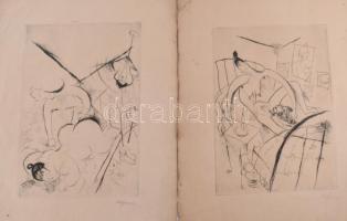 Szenes András, André Szenes (1895-1957): Chaqu' un son gout (Erotikus-pornográf album 14 db gra...