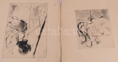 Szenes András, André Szenes (1895-1957): Chaqu' un son gout (Erotikus-pornográf album 14 db gra...