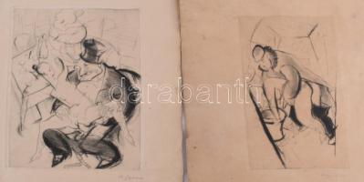 Szenes András, André Szenes (1895-1957): Chaqu' un son gout (Erotikus-pornográf album 14 db gra...