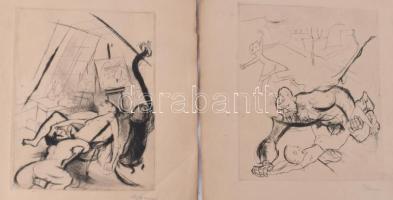 Szenes András, André Szenes (1895-1957): Chaqu' un son gout (Erotikus-pornográf album 14 db gra...