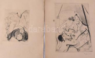 Szenes András, André Szenes (1895-1957): Chaqu' un son gout (Erotikus-pornográf album 14 db gra...