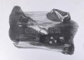 Varga Gedő Zalán Zoltán (-): Terek 4, 2005. Litográfia, papír, jelzett, művészpéldány EA I/II számozással, lapszéli néhány kevés apró folttal, 50x70 cm