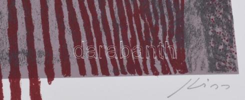 Kiss Ilona (1955-): "Ma (heute)", 2006. Szitanyomat, papír, jelzett. Művészpéldány E.A. IV...