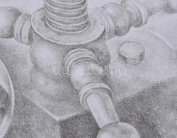 Zemlényi Csaba (1943-): Litho. Litográfia, papír, jelzett, művészpéldány a/p III/XV számozással, 42x...