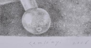 Zemlényi Csaba (1943-): Litho. Litográfia, papír, jelzett, művészpéldány a/p III/XV számozással, 42x...