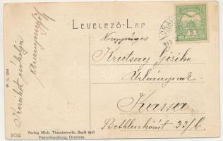 1910 Oravicabánya, Oravica, Oravita; Vízesés. W. L. 1210. Mich. Theodorovits kiadása / waterfall (áz...