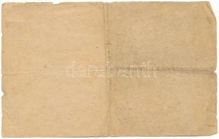 1918. Névre szóló, kitöltött viselői igazolvány a Sebesültek érméhez T:VG szakadások
Hungary 1918. ...