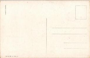 Szivarozó férfiak / Cigar smoking men. B.K.W.I. 719-1. s: Carl Josef (EK)