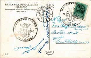 1940 Máramarossziget, Sighet, Sighetu Marmatiei; bevonulás / entry of the Hungarian troops + "1...