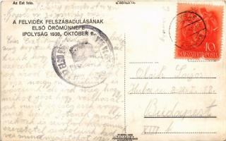 1938 Ipolyság, Sahy; bevonulás. A Felvidék felszabadulásának első örömünnepe Ipolyság 1938. október ...