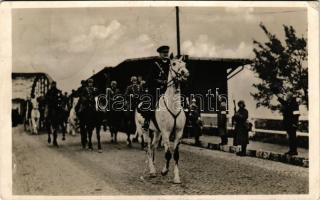 1938 Komárom, Komárno; bevonulás / entry of the Hungarian troops + "1938 Komárom visszatért" So. Stpl. (EK)