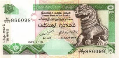 Sri Lanka 2006 10R (3x) egymás utáni sorszámokkal T:UNC