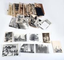 ca 1900-1960 kb 100 db vegyes fotó, benne sok érdekesség, járművek, katonák, népviselet, stb