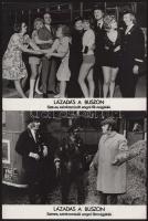 cca 1972 "Lázadás a buszon" című angol abszurd humor, filmvígjáték jelenetei és szereplői,...