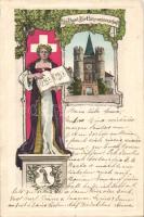 Basel Spalentor anniversary (wet damage)