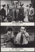 cca 1989 előtt készült, "Mr. Tibbs nyomoz" című amerikai film jelenetei és szereplői, 8 db vintage produkciós filmfotó (vitrinfotó, lobbyfotó) ezüst zselatinos fotópapíron, a használatból eredő (esetleges) kisebb hibákkal, 18x24 cm