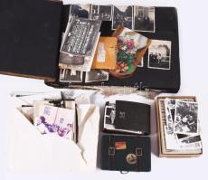 Nagy fotó hagyaték tétel kb 1900-tól az 1960-as évekig, benne sok érdekesség: városképek, közlekedési eszközök, egy része albumban. Több száz fotó