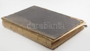 1872 Képes Újság 7. évfolyam 1-47. szám 764p. Korabeli szétesett félvászon kötésben, egy pár lap hiá...