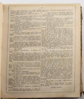 1872 Képes Újság 7. évfolyam 1-47. szám 764p. Korabeli szétesett félvászon kötésben, egy pár lap hiá...