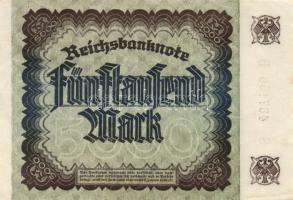 Német 3. Birodalom/Weimari Köztársaság 1922 5000M Vj.:Hakensterne T:I-