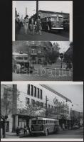 cca 1969 előtti felvételek budapesti autóbuszokról (26, 36, 43), 3 db modern nagyítás, jelzés nélkül, 15x21 cm és 10x15 cm