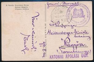 1917 Képeslap a gyulai József Szanatóriumból