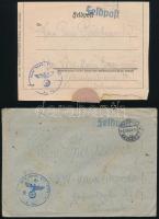 Deutsches Reich 20 db 2. világháborús tábori posta küldemény tartalommal