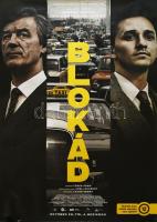 2022 Blokád, filmplakát, papír, jelzés nélkül, feltekerve, apró lapszéli szakadásokkal, kisebb gyűrődésekkel, hátoldalán ázásnyommal, 98x68 cm