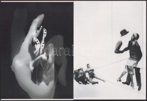 cca 1929 Moholy-Nagy László (1895-1946) magyar - amerikai fotográfus felvételei (Fotogram; Kollázs), jelzés nélkül, 21x15 cm