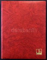 8 vastag fekete lapos A4-es berakó, piros borítóval