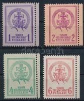 1938 Soproni tábori küldöncjárat I. kiadás ívszéli sorozat (69.000) / Sopron courier post stamp I. issue complete margin set