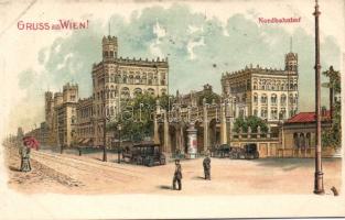 Vienna Northern Railway Station litho
