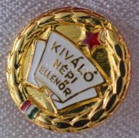 1970 k. "Kiváló Népi Ellenőr" kitüntető jelvény miniatűrje eredeti tokban T:UNC