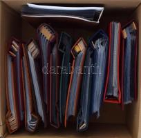 13 db általában jó állapotú 100 férőhelyes levél / FDC berakó karton dobozban