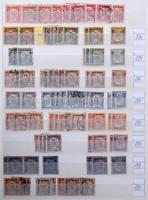 Turul, Árvíz és Hadisegély sok száz bélyeg, 5 db kétoldalas A4-es berakólapon
