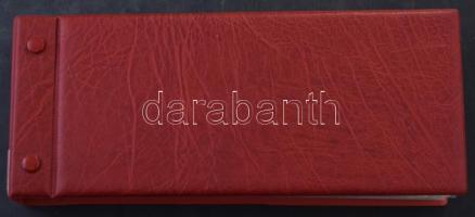 100 férőhelyes újszerű állapotú FDC berakó 23 cm hosszú borítékok részére, benne kb 70 főleg német é...