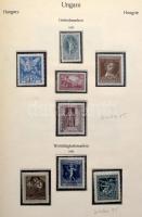 Szép gyűjtemény maradvány az 1910-es évekből 1957-ig nagyágyúk nélkül, de rengeteg jobb kiadással. Jó minőségű filázott albumban. Magas katalógus érték!